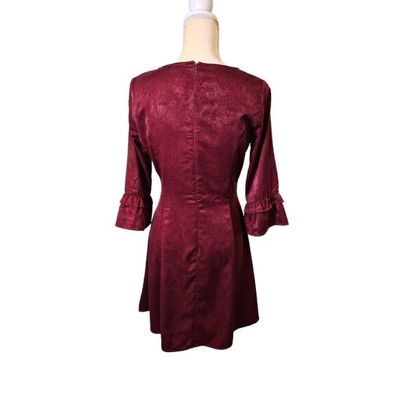 Rokoko burgundy dress. Size S. - Picture 4 of 7